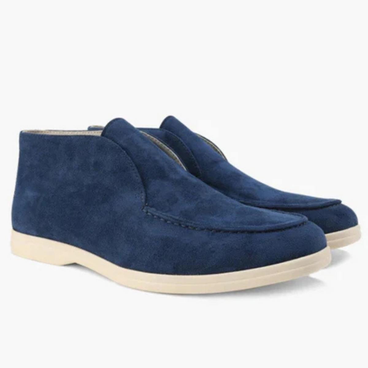 Suede High-top Loafer Shoes