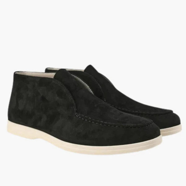 Suede High-top Loafer Shoes