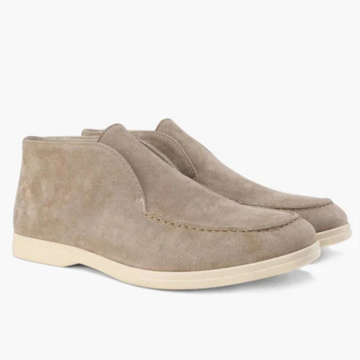 Suede High-top Loafer Shoes