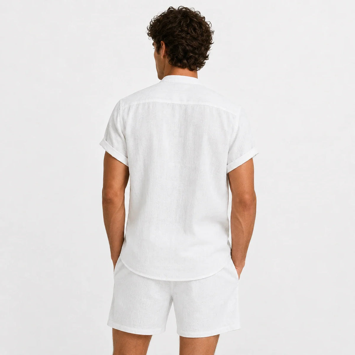 Men's Linen Set [Buy shirt, Get shorts free]
